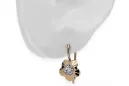 Earrings Zircon Original Vintage 14K Rose Gold Vintage style vec028r